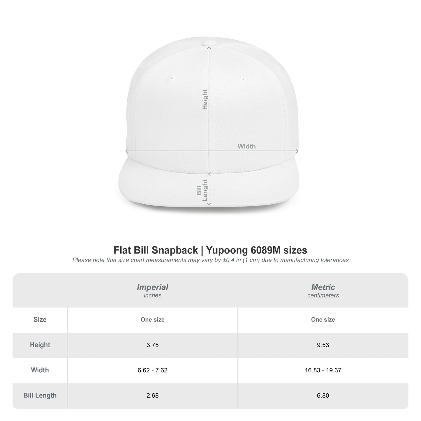 Flat Bill Snapback Hat - Riding to Fight Kids' Cancer