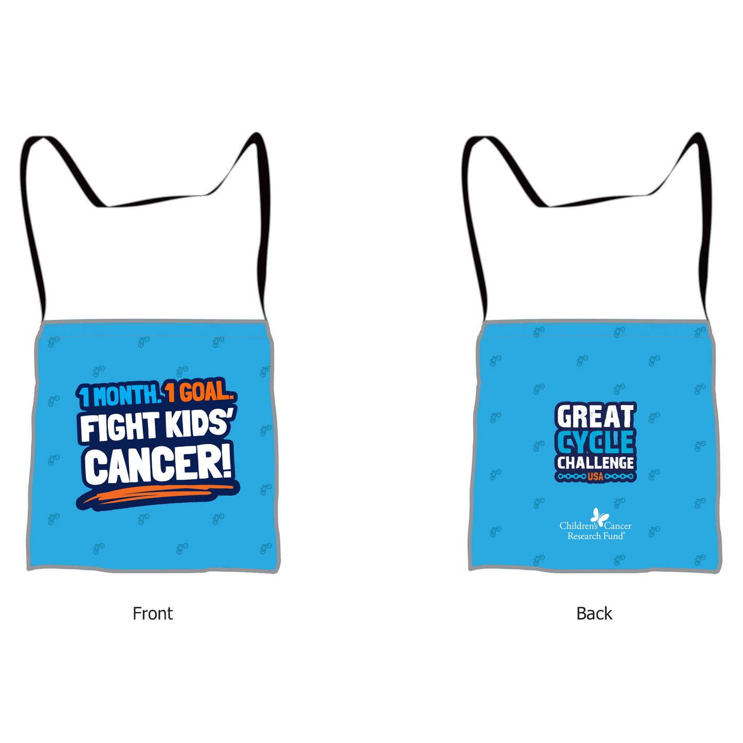 Shoulder bag - 1 Month. 1 Goal. Fight Kids' Cancer!