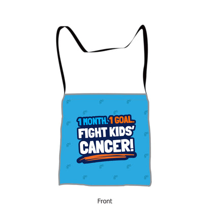 Shoulder bag - 1 Month. 1 Goal. Fight Kids' Cancer!