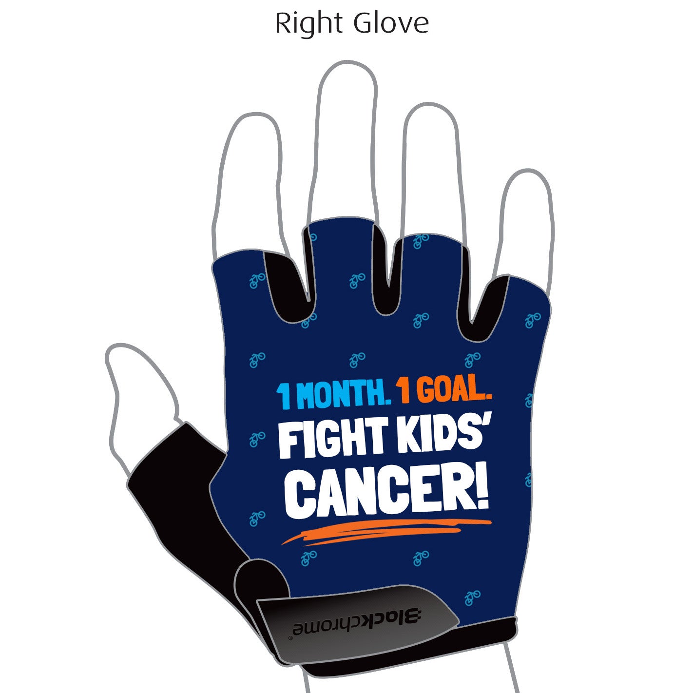 Cycling Gloves - I'm Riding to Kick Cancer's Butt!